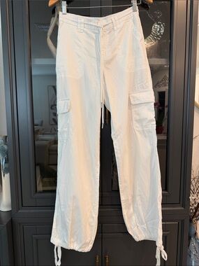 wild fable White Elastic Waist Cargo Pants